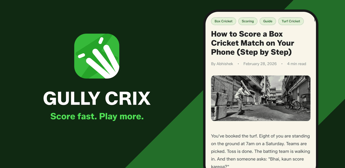 How to Score a Box Cricket Match on Your Phone (Step by Step)