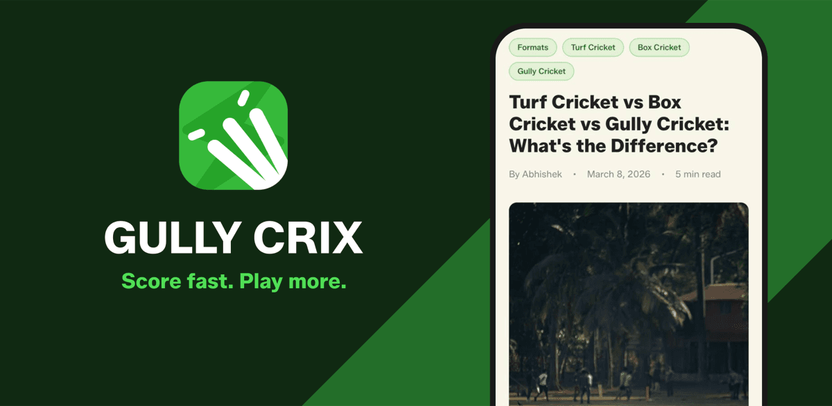 Turf Cricket vs Box Cricket vs Gully Cricket: What's the Difference?