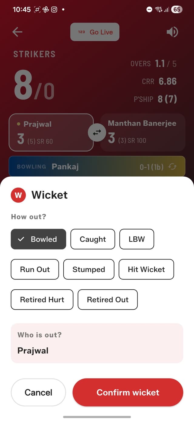 Wicket dialog