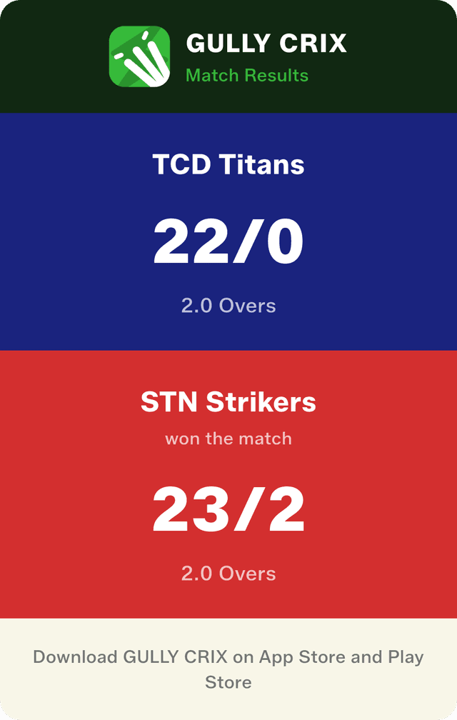 Clean match card ready to share anywhere