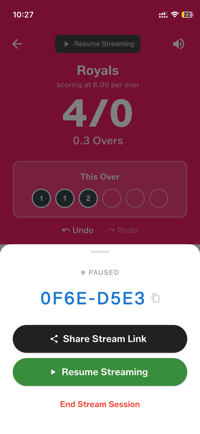 Stream link stays active while paused